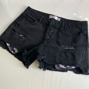 NOBO Distressed Black Denim Jeans Size 9